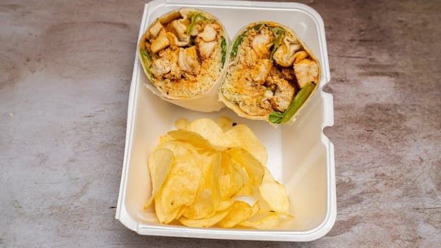 Grilled Chicken Caesar Wrap.