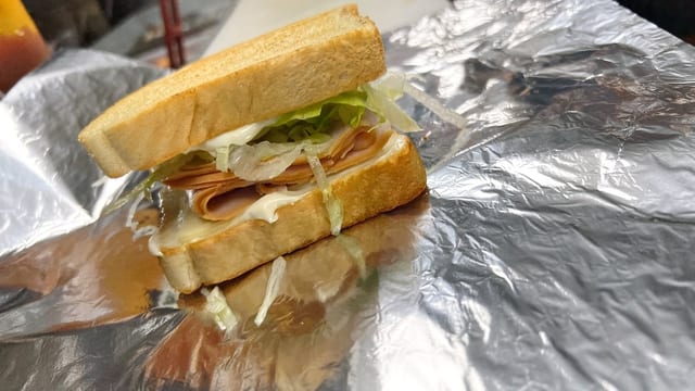 Turkey & Cheese Sandwich.