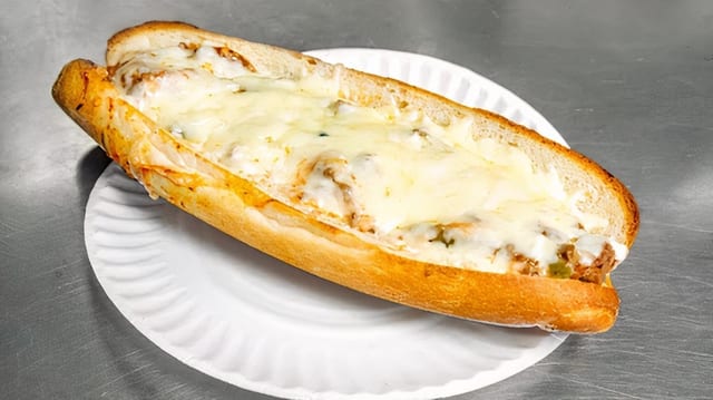 Pizza Steak Sandwich.