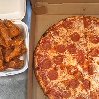 Small Cheese Pizza & 10 Buffalo Wings Lunch