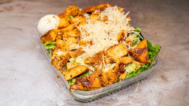 Grilled Chicken Caesar Salad.