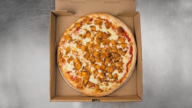 Grilled Chicken Pizza.